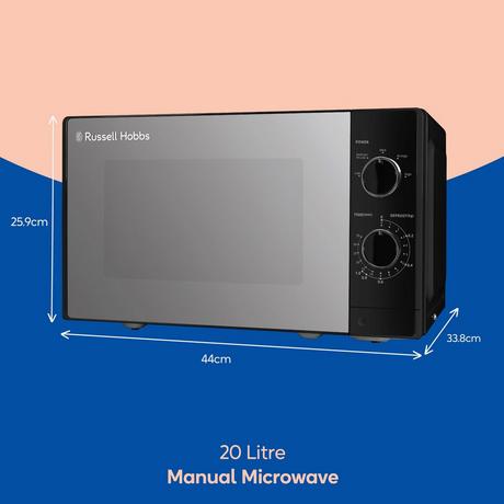 Russell Hobbs RHM2047B 23 Litres Digital Microwave - Silver - Bonus Superstore