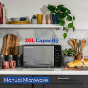 Russell Hobbs RHM2047B 23 Litres Digital Microwave - Silver - Bonus Superstore