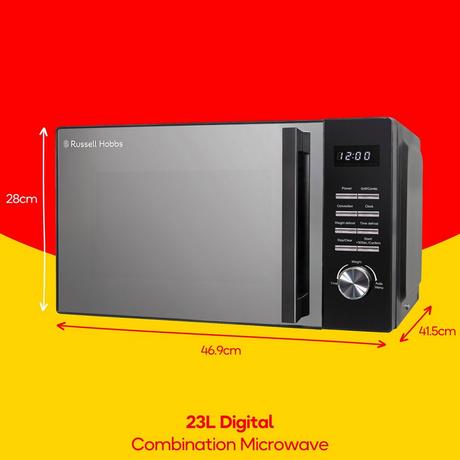 Russell Hobbs RHM2346B 23 Litres Combination Microwave - Black - Bonus Superstore