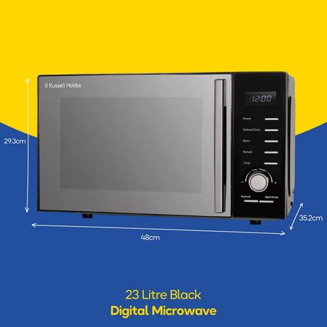 Russell Hobbs RHM2348B 23 Litres Solo Microwave - Black - Bonus Superstore