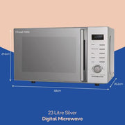 Russell Hobbs RHM2348S 23 Litres Solo Microwave - Silver - Bonus Superstore
