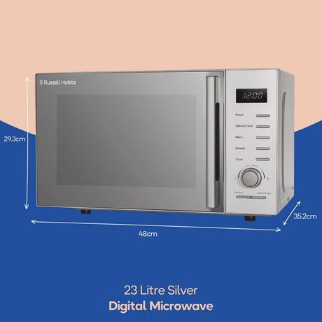 Russell Hobbs RHM2348S 23 Litres Solo Microwave - Silver - Bonus Superstore