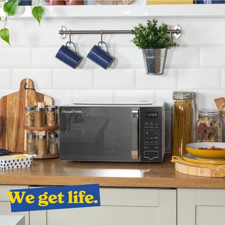 Russell Hobbs RHMT2045S 20 Litre Touch Control Digital Microwave - Silver - Bonus Superstore