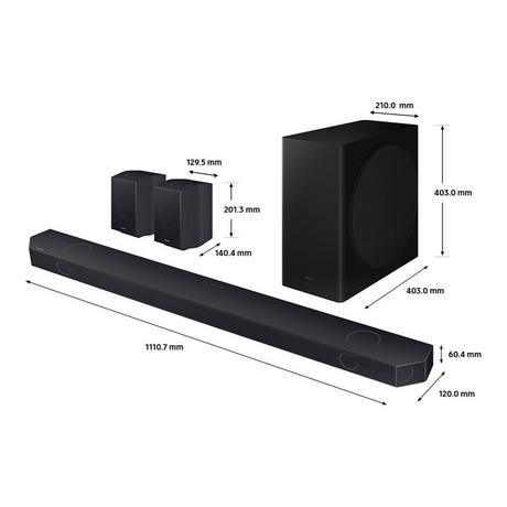 Samsung HW-Q930D/XU 9.1.4ch Soundbar with Wireless Subwoofer & Rear Speakers - Black - Bonus Superstore