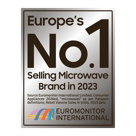 Samsung MS23K3515AKEU 23L Solo Microwave Oven with Triple Distribution System - Black - Bonus Superstore