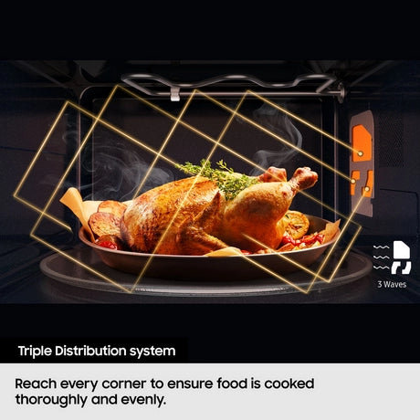 Samsung MS32DG4504ATE3 32L Solo Microwave with Triple Distribution System - Black