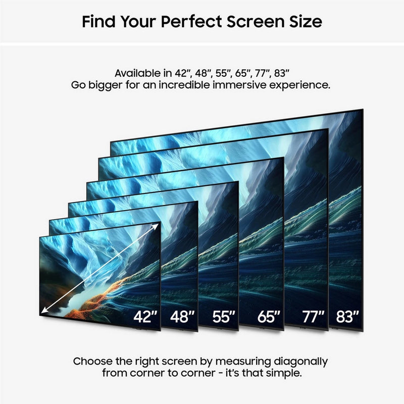 Samsung QE42S90HAEXXU 42" OLED Glare Free Vision AI Smart TV