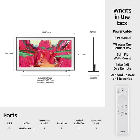 Samsung QE85LS03FWUXXU 85" Neo QLED The Frame Pro TV