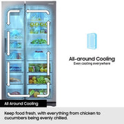 Samsung RS57DG400EM9EU 91cm Frost Free American Fridge Freezer - Silver - Bonus Superstore