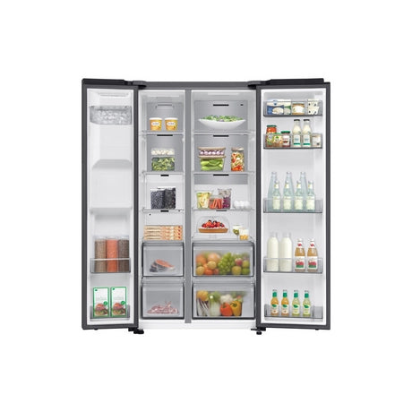 Samsung RS70F66KCFEU 91cm Side by Side American Fridge Freezer - Black - Bonus Superstore