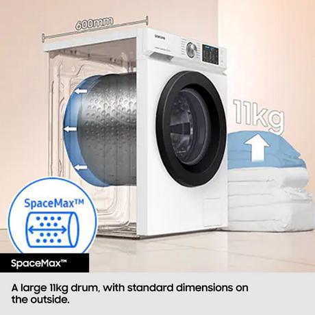 Samsung WW11DG6B25LBU1 9kg 1400 Spin Washing Machine - Black - Bonus Superstore