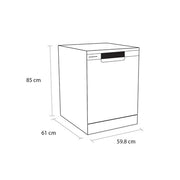 Schonhaus DWSF0115FSBW Dishwasher - White - 15 Place Settings - Bonus Superstore
