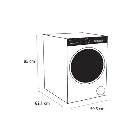 Schonhaus TDSHF018A3W 8kg Heat Pump Tumble Dryer - White - Bonus Superstore
