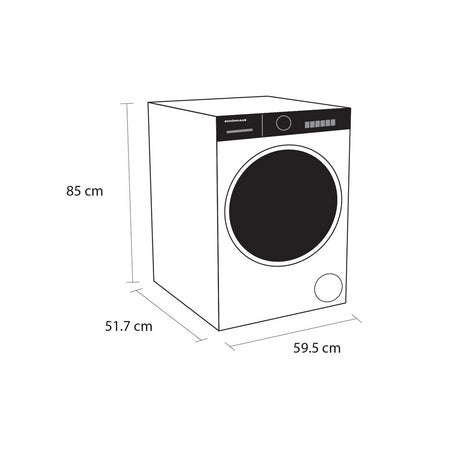 Schonhaus WMSF01814AW 8kg 1400 Spin Washing Machine - White