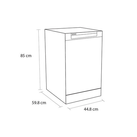 Sensis DWF0110SLEW Slimline Dishwasher - White - 10 Place Settings