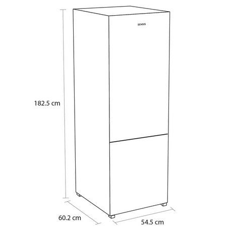 Sensis RFCMF0154EW 54.5cm 60/40 Total NoFrost Fridge Freezer - White - Bonus Superstore