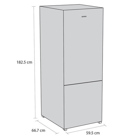 Sensis RFCMF0160ES 59.5cm 60/40 Total NoFrost Fridge Freezer - Silver - Bonus Superstore