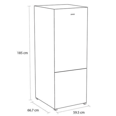 Sensis RFCMF0160EW Total NoFrost 59.5cm Fridge Freezer - White
