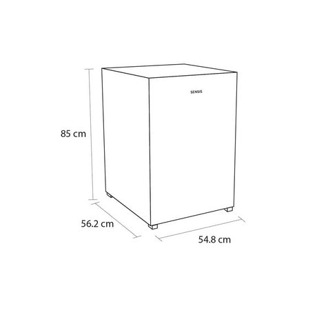 Sensis RFUCF01F54EW 54.8cm Undercounter Fridge with Ice Box - White