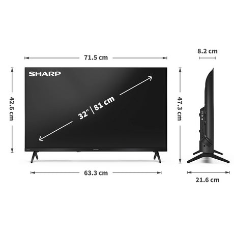 Sharp 1T-C32HE2245KB HDR TV - Black