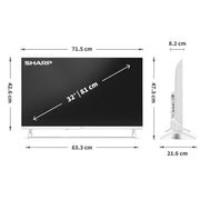 Sharp 1T-C32HE2245KW 32" HD Ready TiVo Smart TV - White - Bonus Superstore