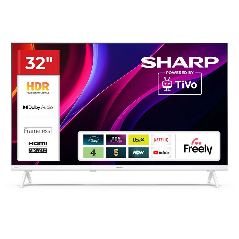 Sharp 1T-C32HE2245KW 32" HD Ready TiVo Smart TV - White - Bonus Superstore