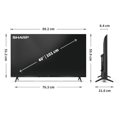 Sharp 2T-C40HE2245KB FHD TV - Black
