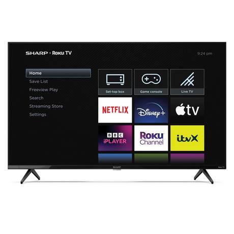 Sharp 4T-C43GJ4225K 43" 4K UHD Frameless Smart Roku TV