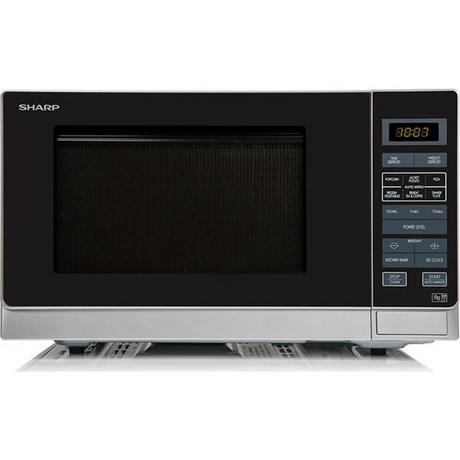 Sharp R372SLM 25 Litre Solo Microwave - Silver - Bonus Superstore