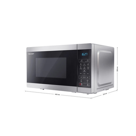 Sharp YC-MS02U-S 20 Litres Microwave Oven - Silver