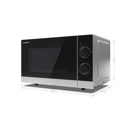 Sharp YC-PS201AU-S 20 Litres Microwave Oven - Silver
