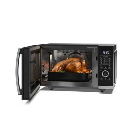 Sharp YC-QC254AU-B 25 Litres Flatbed Convection Oven Microwave with Grill - Black
