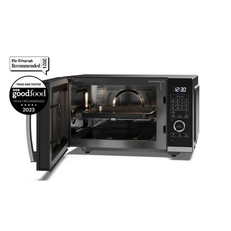 Sharp YC-QC254AU-B 25 Litres Flatbed Convection Oven Microwave with Grill - Black