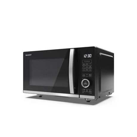 Sharp YC-QG204AU-B 20 Litres Flatbed Microwave Oven with Grill - Black