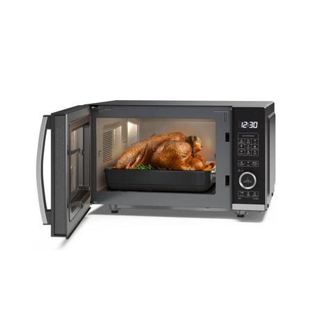 Sharp YC-QG204AU-B 20 Litres Flatbed Microwave Oven with Grill - Black