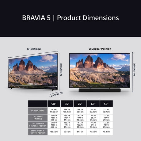 Sony K98XR55BP.UKA 98" BRAVIA 5 4K LED TV