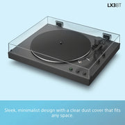 Sony PSLX3BT.CEK Wireless Bluetooth Turntable with Auto Playback - Dark Grey - Bonus Superstore
