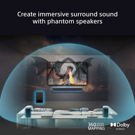 Sony SARS8.CEJ Home Theatre / Wireless Rear Speakers - Black - Bonus Superstore