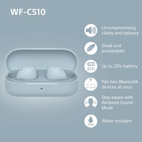 Sony WFC510L.CE7 Wireless In ear headphones - Blue