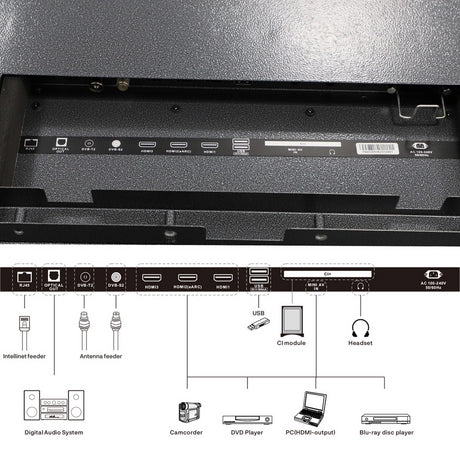 Sylvox OT43B1K4GC 43" Partial Sun Outdoor TV