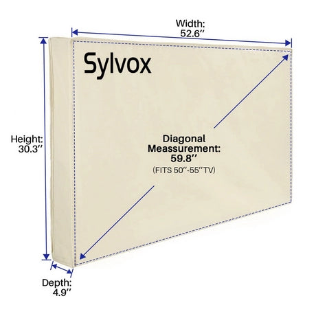 Sylvox OT55A1COVER Waterpoor outdoor TV Cover for 50-55" TV's