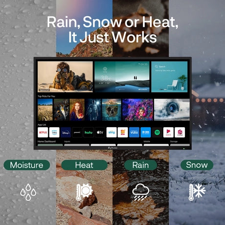 Sylvox OT65B1K4GC 65" Partial Sun Outdoor TV