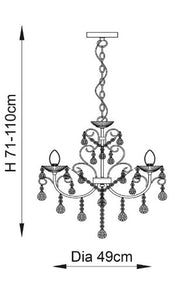 Tabitha 5lt Pendant - 61384 - Bonus Superstore