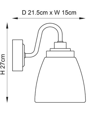 Ashbury 1lt Wall - 77088