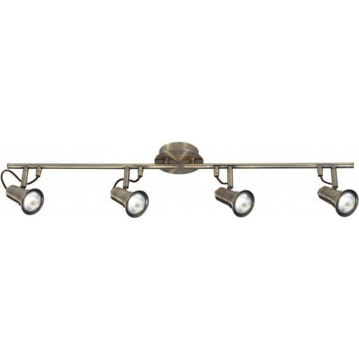 1224AB Eros 4 Light Spotlight Bar Antique Brass - Bonus Superstore