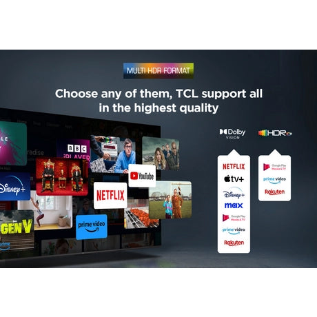 TCL 43P7K-UK 43" 4K QLED Direct LED HDR Google TV