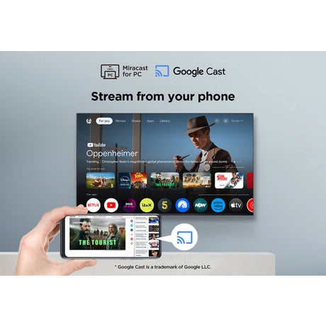 TCL 43P7K-UK 43" 4K QLED Direct LED HDR Google TV