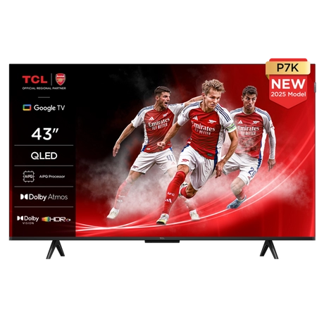 TCL 43P7K-UK 43" 4K QLED Direct LED HDR Google TV