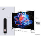 TCL 55V6C-UK 55" 4K Direct LED HDR Google TV - Bonus Superstore