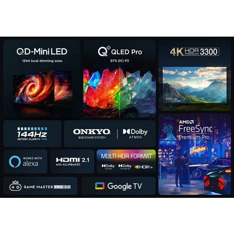 TCL 65C855K 65" 4K QLED HDR Premium Google TV